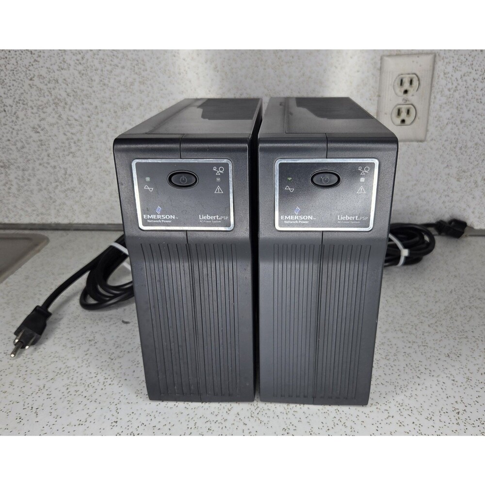 Emerson Liebert PSP350MT3-120U 350VA 210W 4-Outlet UPS Tower Lot, Parts/Repair